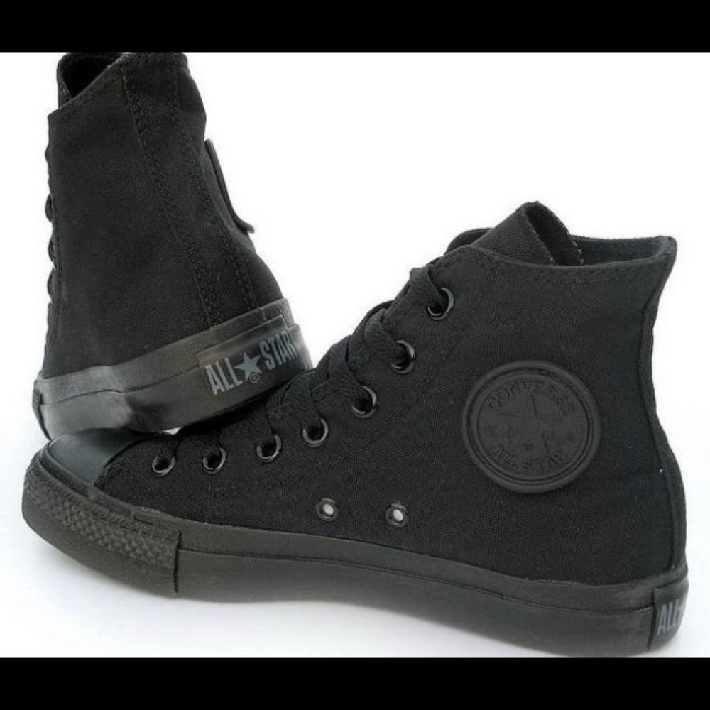 All black converse